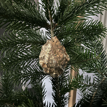 Weihnachtsanhänger echte Auster, style